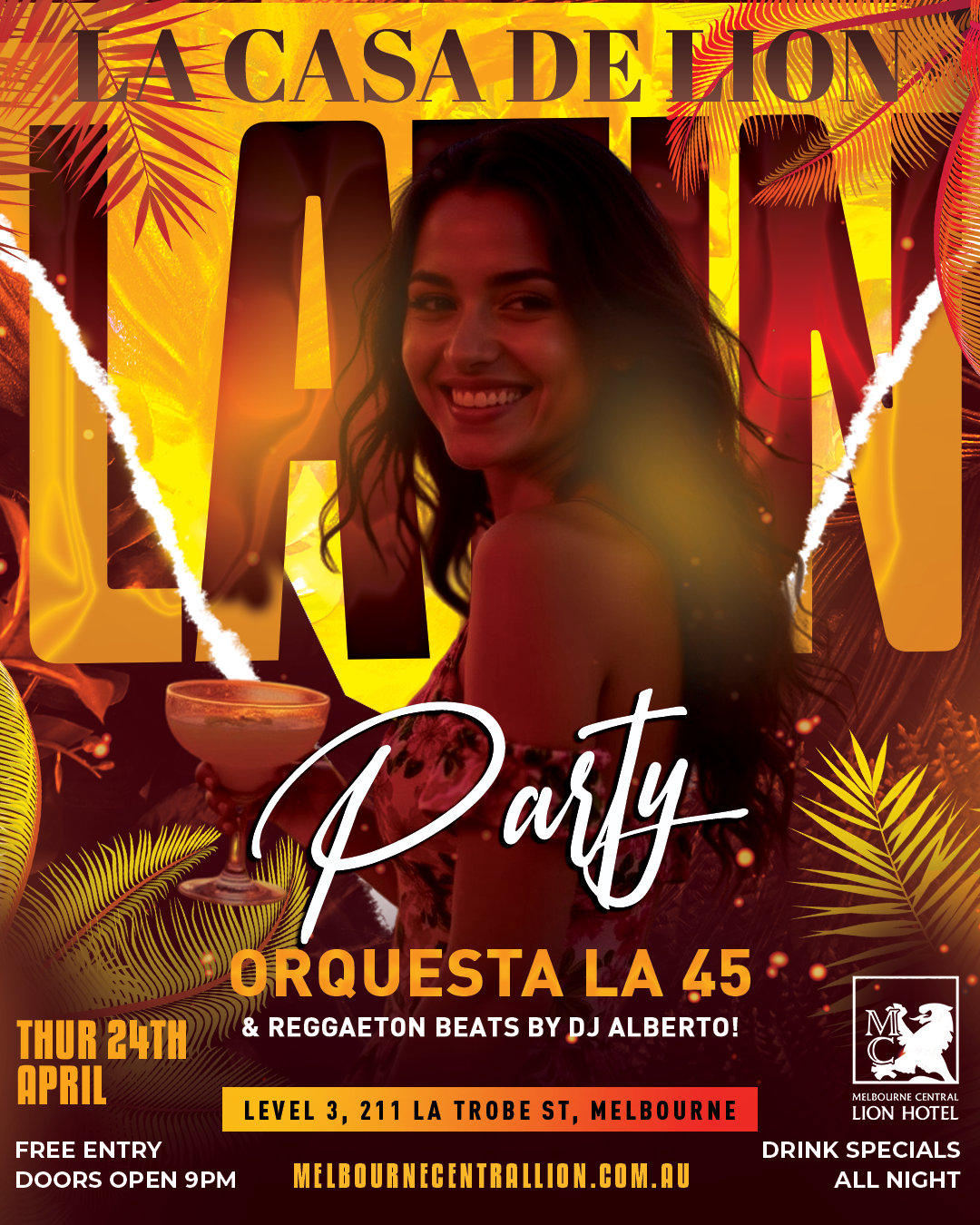 Anzac Day Eve Latin Party Anzac Day Eve Latin Party Event Poster