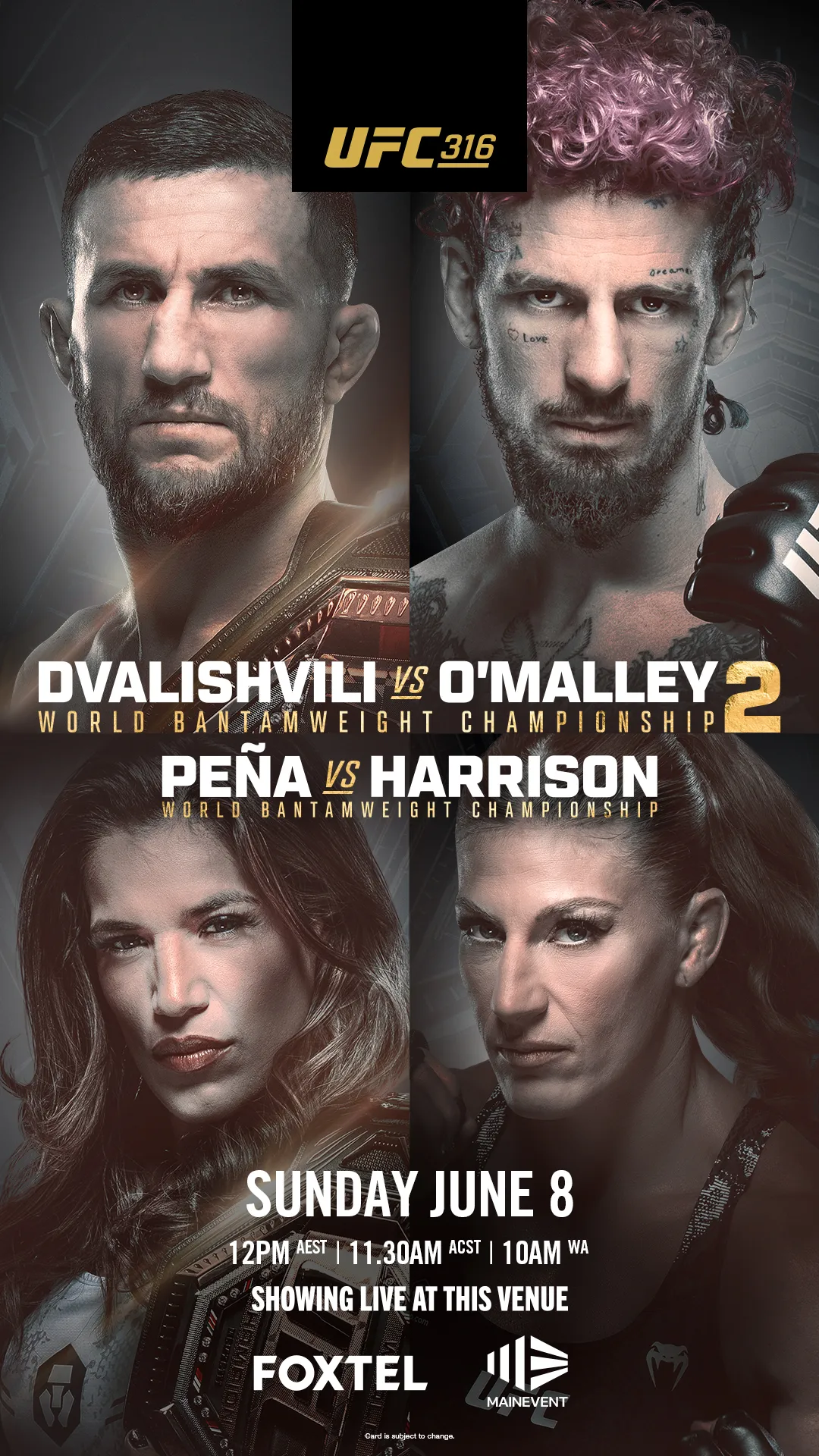 UFC 314 artwork promo