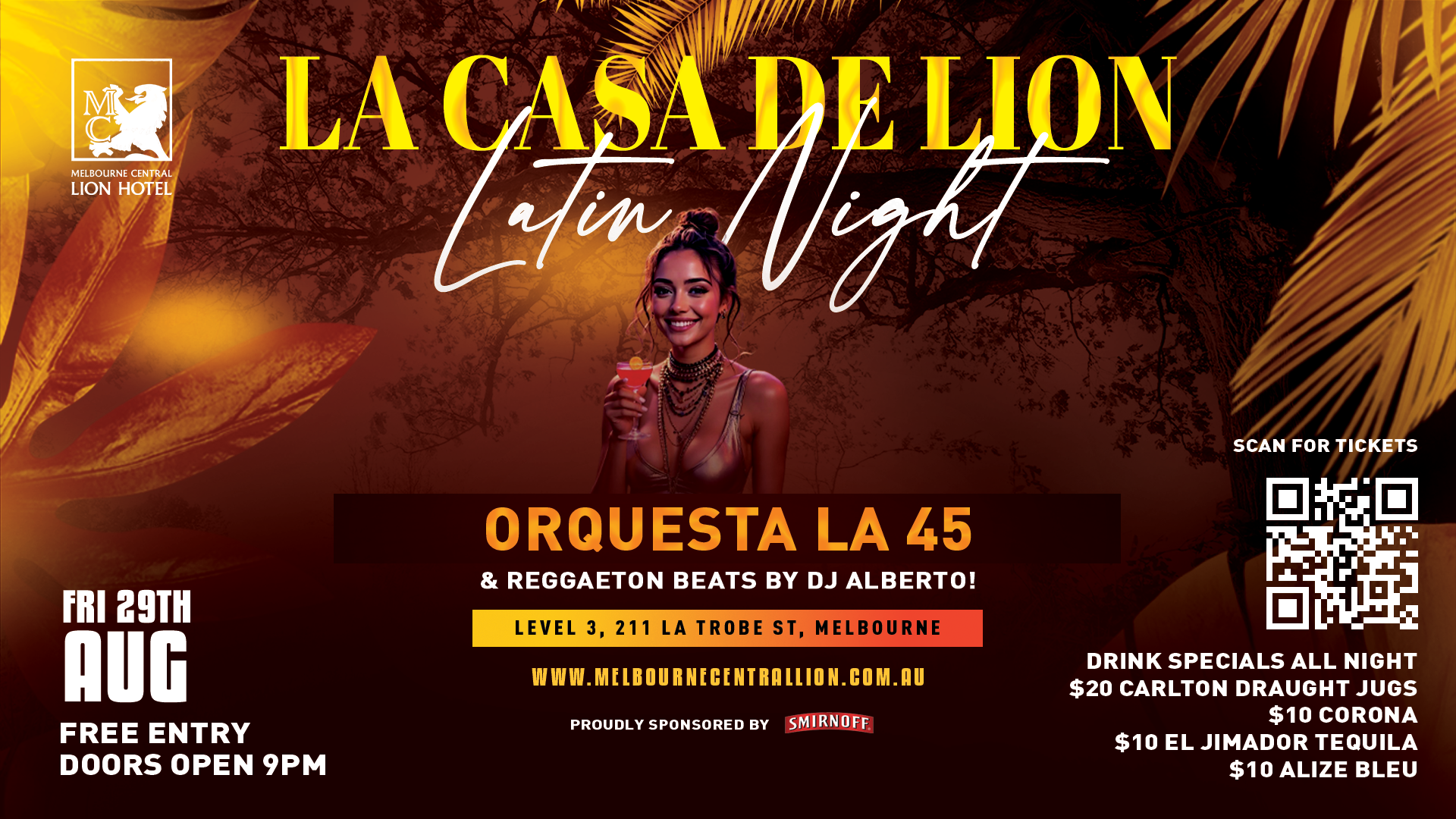 La Casa De Lion La Casa De Lion Latin Night at Melbourne Central Lion on August 29th 2025