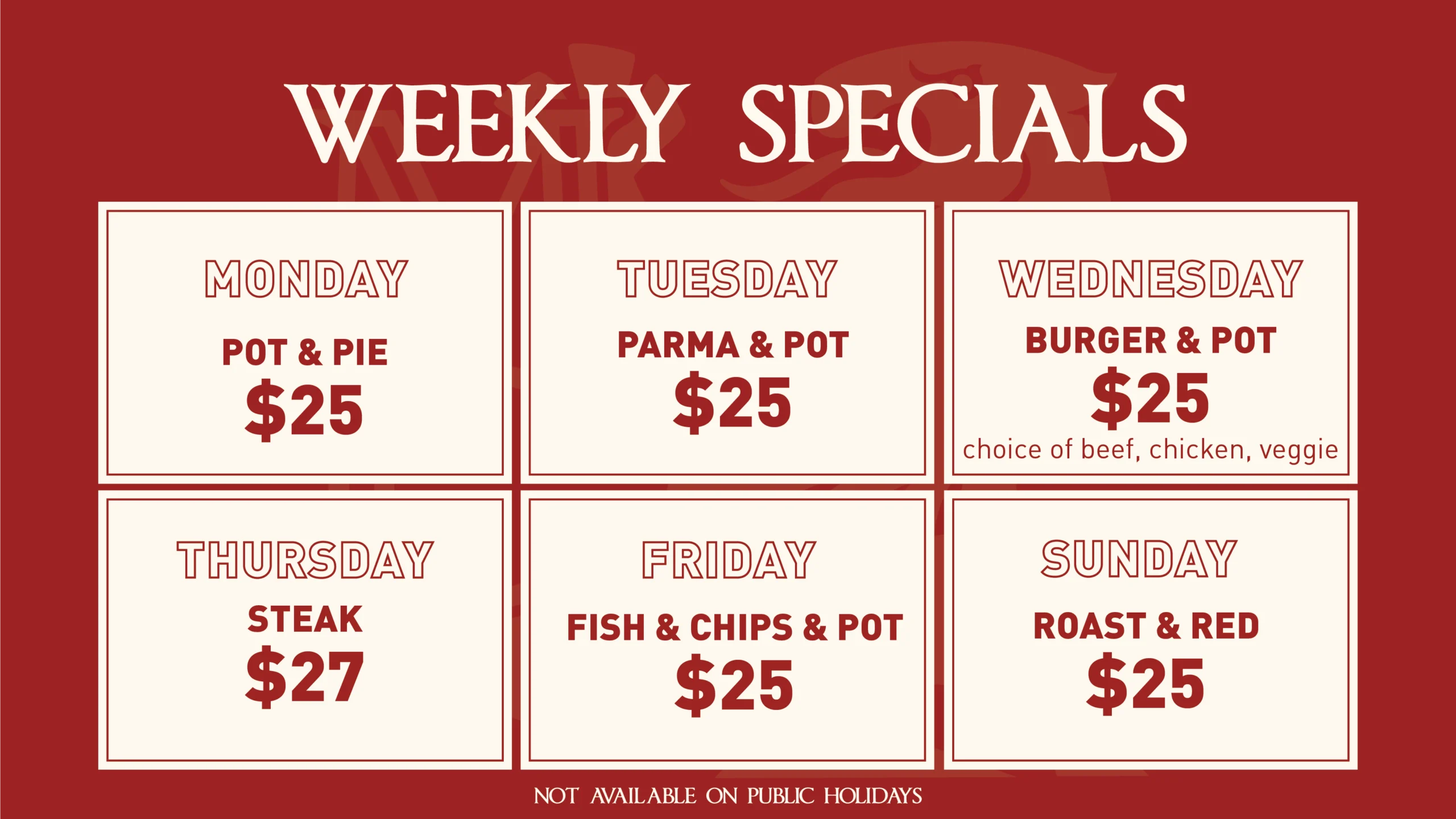 Weekly specials at Melbourne Central Lion in Melbourne