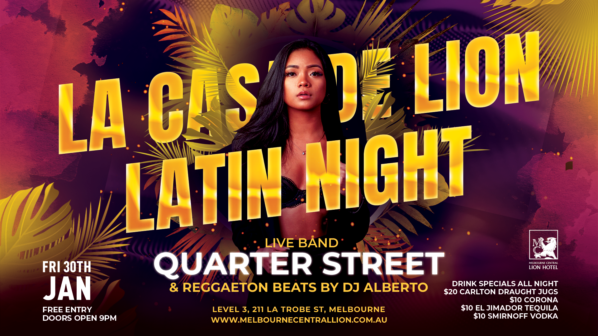 December 19th Latin Night at Melbourne Central Lion