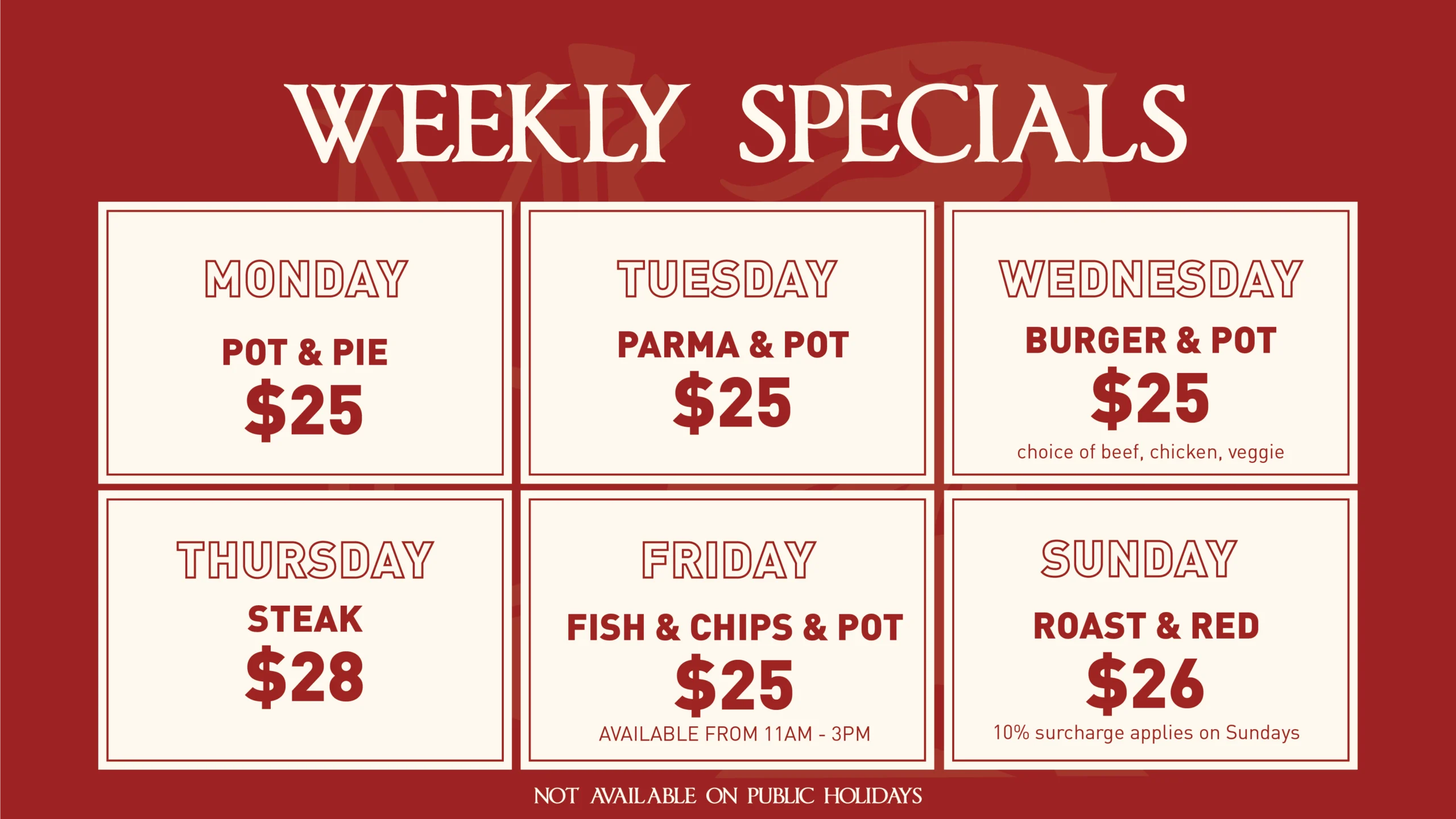 Weekly Specials