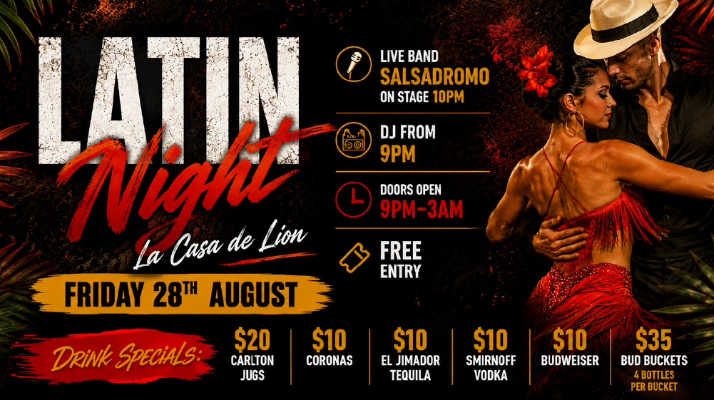 Latin Night at The Lion | Friday 28th August